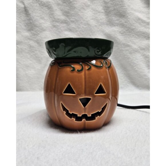 Scentsy Ceramic Jack-O-Lantern Electric Wax Warmer/Melter Discontinued - Picture 3 of 11